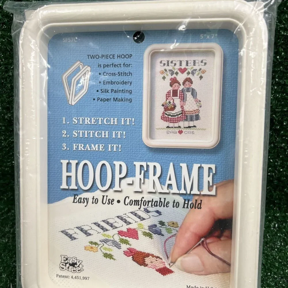 Easy Street Crafts SF57C Rectangle Hoop-Frame 2‎ Parts 5